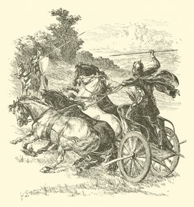 Eventyrene til Sir Artegall, Sultanens hester (gravering)