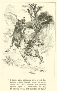 The Squire of Low Degree, The Giant with Flaming Eyes (gravering) av Arthur George Walker