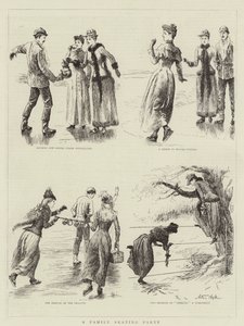 En familie skøytefest