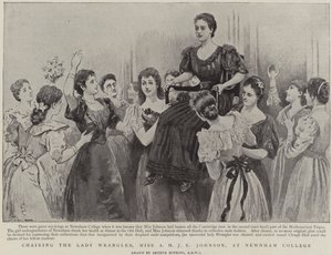 Leder for Lady Wrangler, Miss A M J E Johnson, ved Newnham College, Cambridge