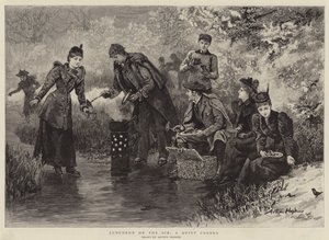 Lunsj på isen, et stille hjørne av Arthur Hopkins