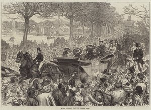 Dronning Victorias besøk i Victoria Park av Arthur Hopkins