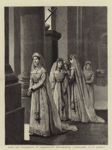 Roma, prosesjonen av Ammantate (ekteskapskandidater) ved Peterskirken av Arthur Hopkins