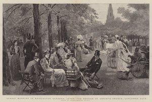 Søndag morgen i Kensington Gardens, etter gudstjenesten i Christ