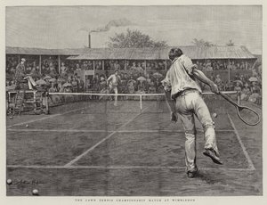 The Lawn Tennis Championship Match på Wimbledon av Arthur Hopkins