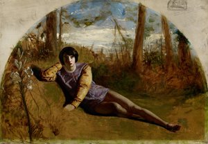 Den unge dikteren, 1849 av Arthur Hughes