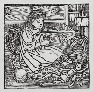 HC Andersen: Lille Idas blomster (litho)