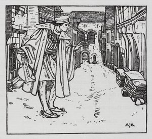 Hans Christian Andersen: Fortunes goloshes (litho)