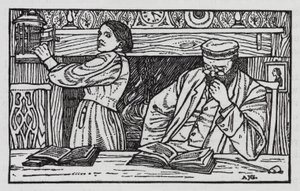 HC Andersen: Den gamle gatelykten (litho)