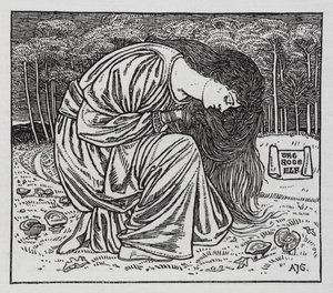 Hans Christian Andersen: Rosenalven (litho)