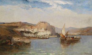 Nær Amalfi, Salernobukta, Italia, 1877