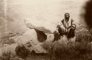 Dyssen og mannen, vest for Hesban (Heshban), 1881 av Arthur M. Mantell