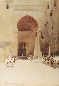 The Gates of Justice, 1890 (wc på papir) av Arthur Melville