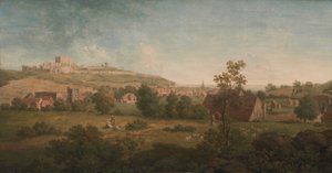 Landskap, med Dover Castle i det fjerne av Arthur Nelson