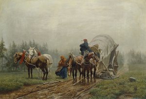 Den ødelagte godsvognen, 1862 av Arthur Nikutowski
