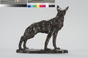 Alert Coyote (bronse) av Arthur Putnam