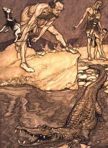 Krokodille av Arthur Rackham