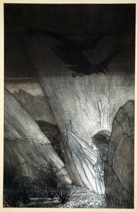 'Erda ber deg passe deg', 1910. av Arthur Rackham