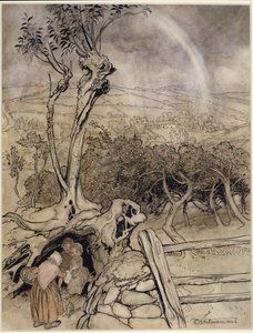 Nøyaktig der regnbuen slutter av Arthur Rackham