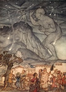Hercules trakk på skuldrene, illustrasjon fra 