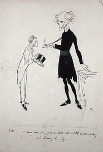 Jeg har sett noe av tøyet ditt med en liten lilla pikk...sa Gissing Humbly, illustrasjon fra 