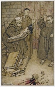 Hvis noen løy eller om noen sverget (penn og blekk og wc på papir) av Arthur Rackham