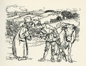 Jack og bønnestengelen av Arthur Rackham