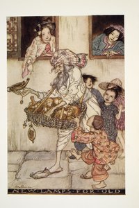 Nye lamper for gamle, fra The Arthur Rackham Fairy Book, pub. 1933 av Arthur Rackham