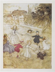Ring-a-ring-a-roser av Arthur Rackham