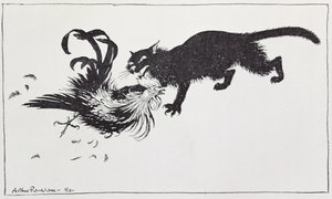 The Cat and the Cock, illustrasjon fra 