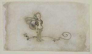 The Fairies Thing, fra A Midsummer Nights Dream, utgitt 1908 (penn og blekk & wc på papir) av Arthur Rackham