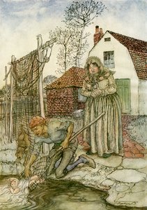 Fisken og ringen av Arthur Rackham