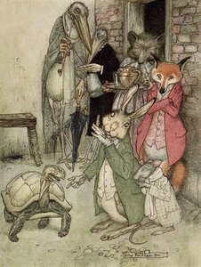 Haren og skilpadden av Arthur Rackham