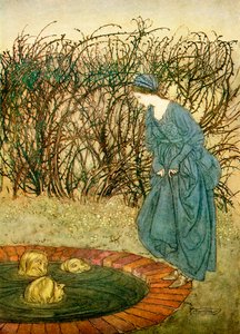The Three Heads of the Well, fra engelske eventyr gjenfortalt av F.A. Steel, 1927 av Arthur Rackham