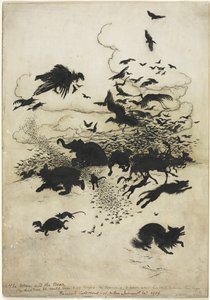 Wren og bjørnen av Arthur Rackham