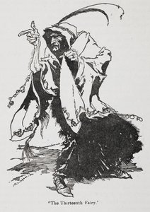 Den trettende feen fra Briar Rose (Sleeping Beauty) av Arthur Rackham