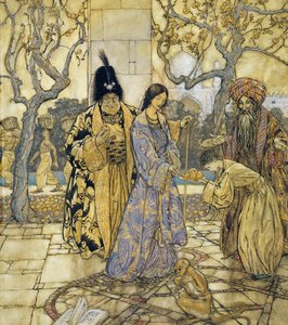 They Harvested for Ahmeds Princely Hand, 1917 (wc med penn og blekk på papir) av Arthur Rackham