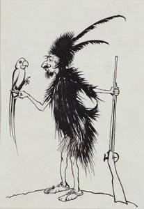 Ting-a-Ting Tang stakkars gamle Robinson Crusoe av Arthur Rackham