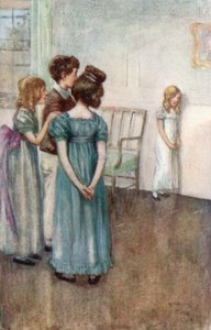 Illustrasjon for Northanger Abbey av Jane Austen av Arthur Wallis Mills