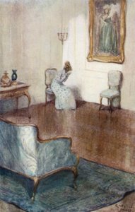 Illustrasjon for Northanger Abbey av Jane Austen av Arthur Wallis Mills