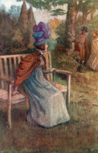Illustrasjon for Northanger Abbey av Jane Austen av Arthur Wallis Mills