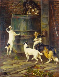 We Just Want to Play (olje på lerret) av Arthur Wardle