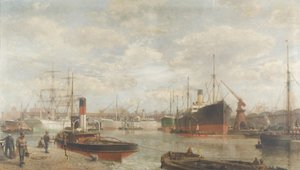Et glimt i 1920 av Royal Edward Dock, Avonmouth