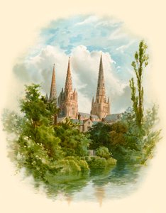 Lichfield katedral, sørvest