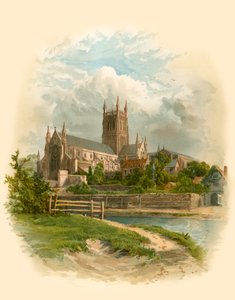 Worcester katedral, nordøst av Arthur Wilde Parsons