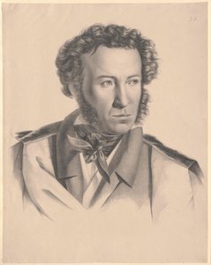Alexander Sergeyevich Pushkin (trykk) av Artist Unknown