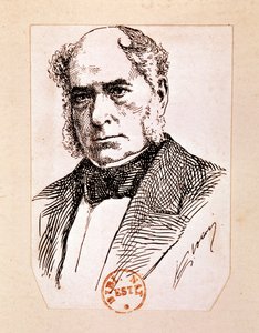 BESSEMER Sir Henry, engelsk oppfinner og ingeniør (tegning)