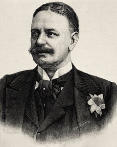 BueLow, Bernard von (1849–1929). Romerrikets kansler (1900–1909). Etsning. av Artist Unknown
