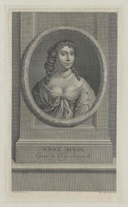 Hertuginne av York Anne Hyde (trykk) av Artist Unknown