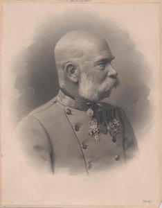 Østerrikes keiser Franz Joseph I (trykk) av Artist Unknown